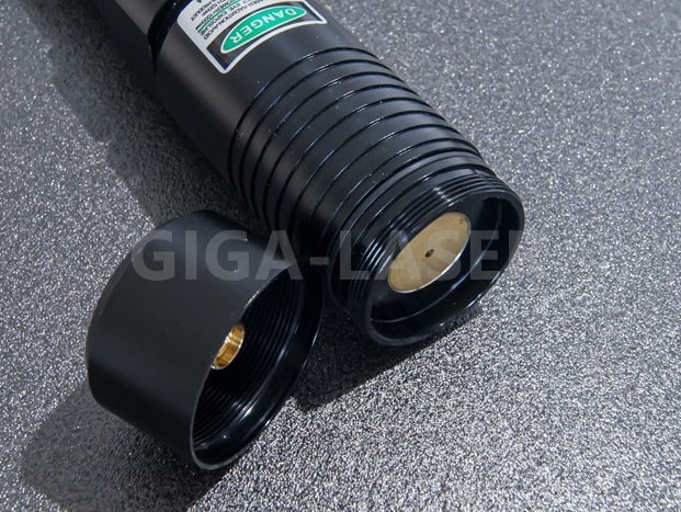 グリーンレーザーポインターX900G ヘッド部品を外した状態