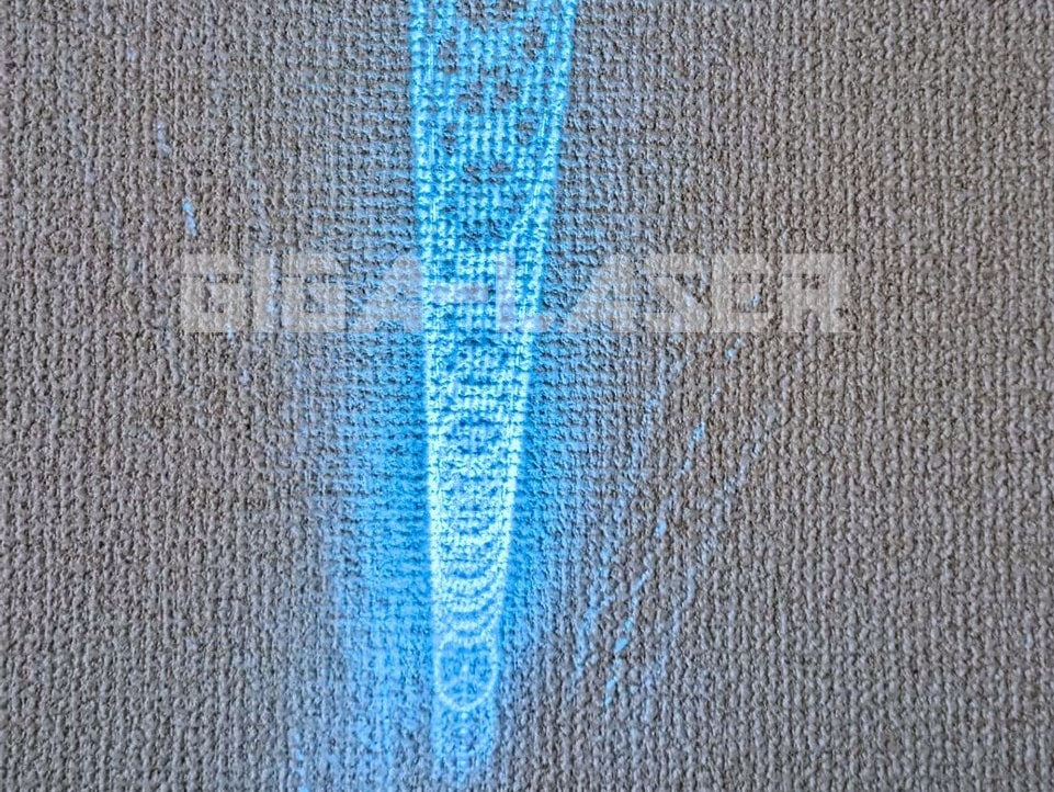 別売りレンズアダプタ装着での照射パターンG